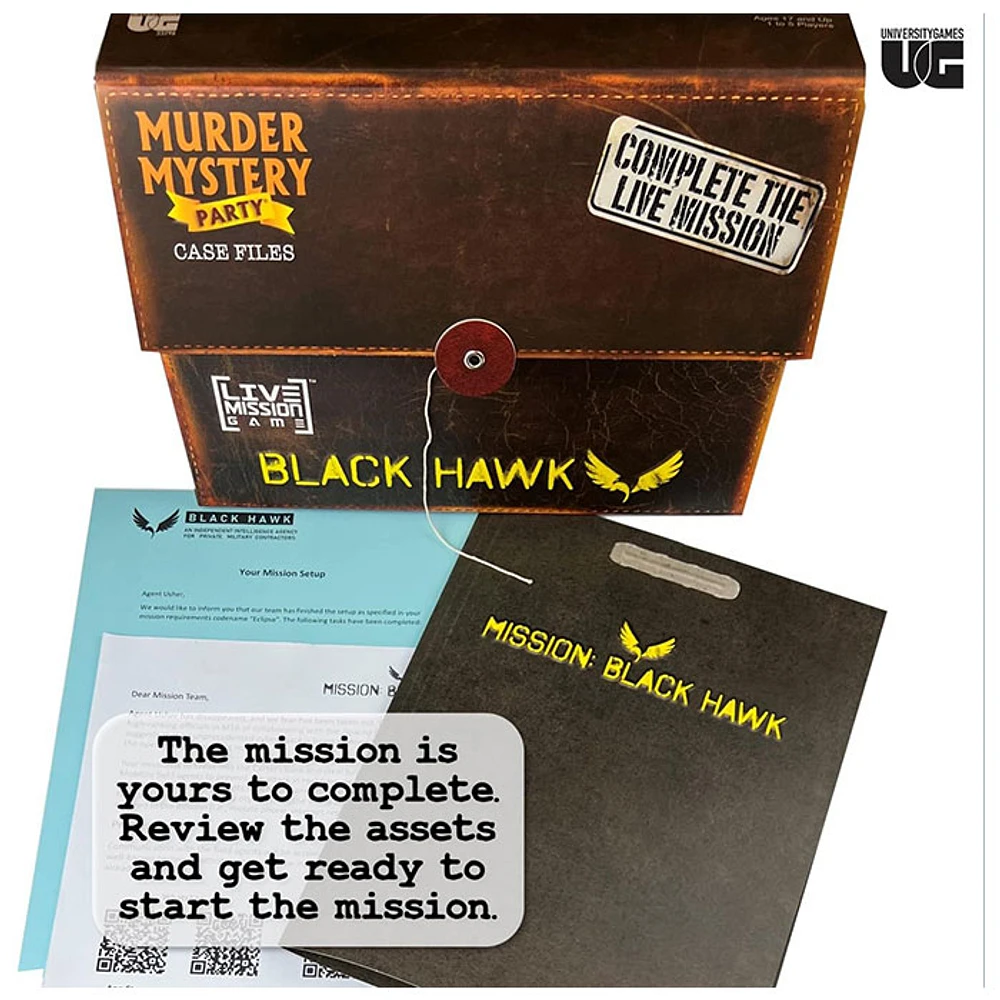 Murder Mystery Party Case Files Mission Black Hawk