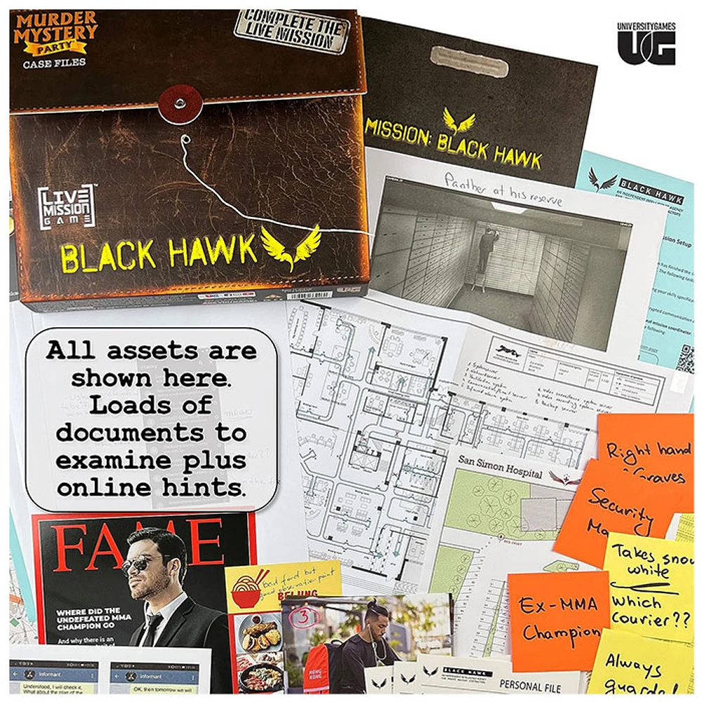 Murder Mystery Party Case Files Mission Black Hawk