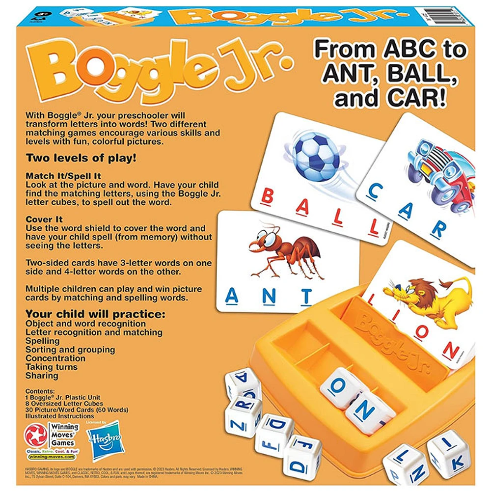 Boggle Junior Two Levels of Play