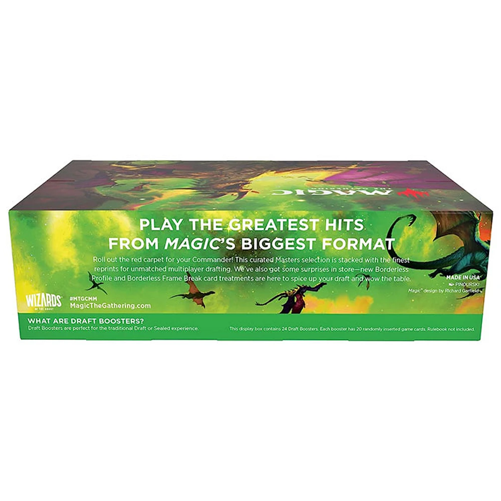 Magic The Gathering TCG Commander Masters Draft Booster Box