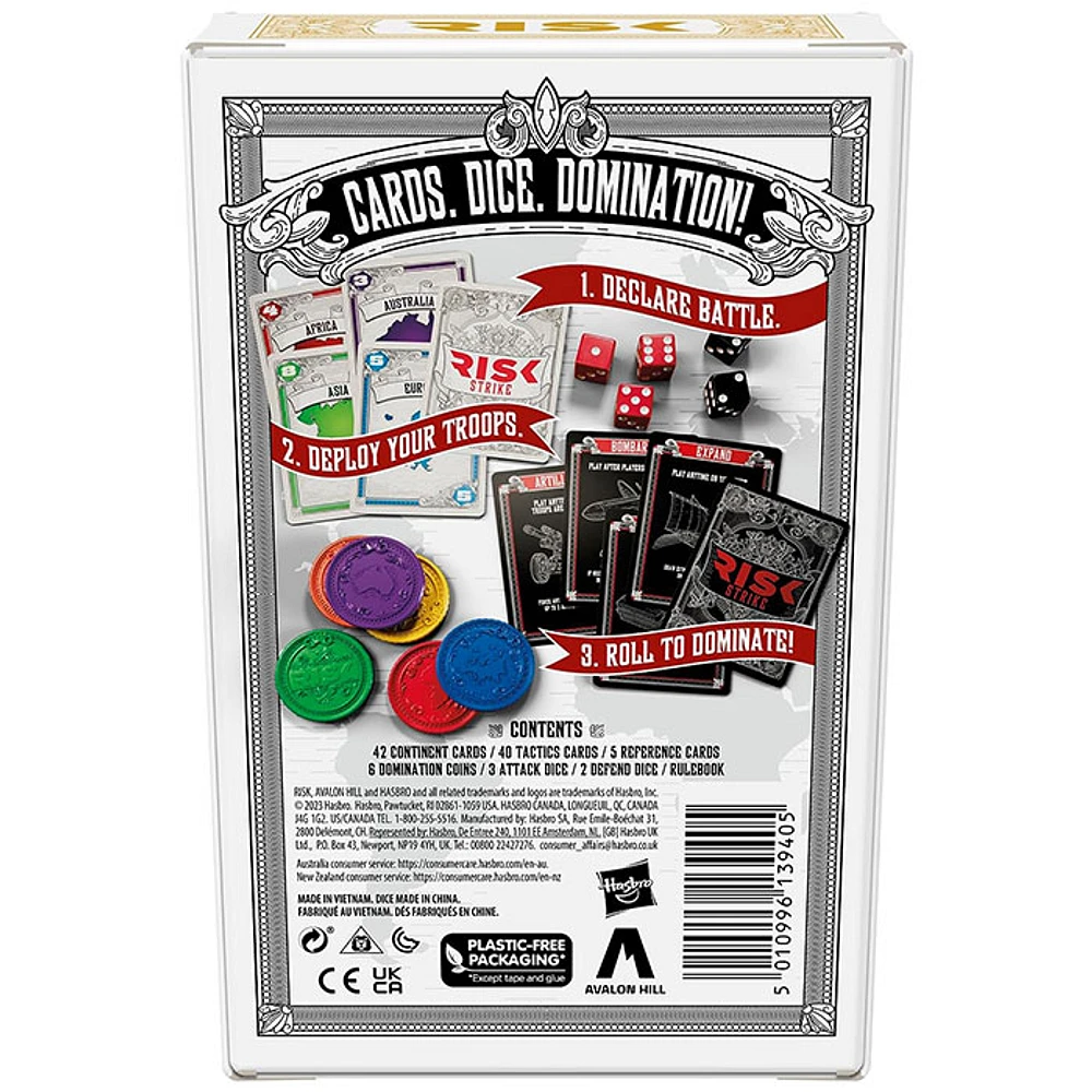 Risk Strike Card and Dice Game