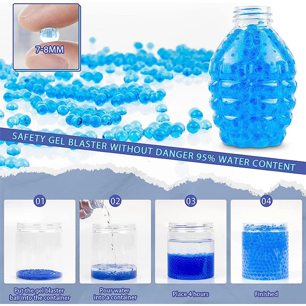 Electric Gel Ball Blaster M416 Gun Toys with Goggles Assorted (Random Pick)