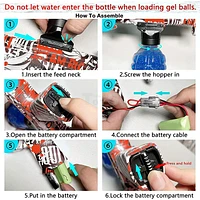 Electric Gel Bullet Toy Gun Set Water Beads Blaster with Goggles Assorted (Random Pick)