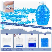 Electric Gel Bullet Toy Gun Set Water Beads Blaster with Goggles Assorted (Random Pick)