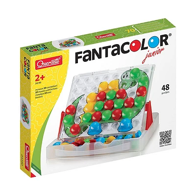 Quercetti Fantacolor Junior 48 Pieces Mosaic Pegboard Set