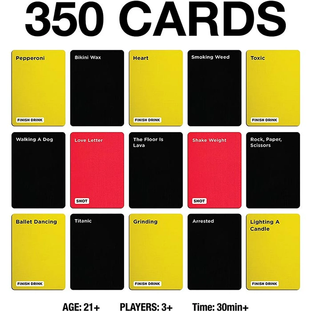 Act Out Or Black Out Card Game