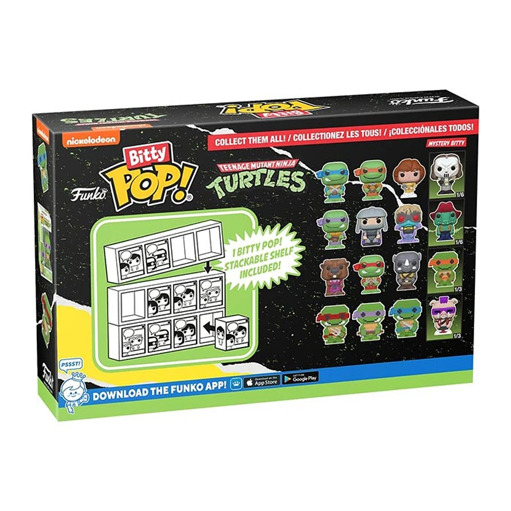 Funko Bitty Pop!! Teenage Mutant Ninja Turtles Mini Collectibles Styles May Vary