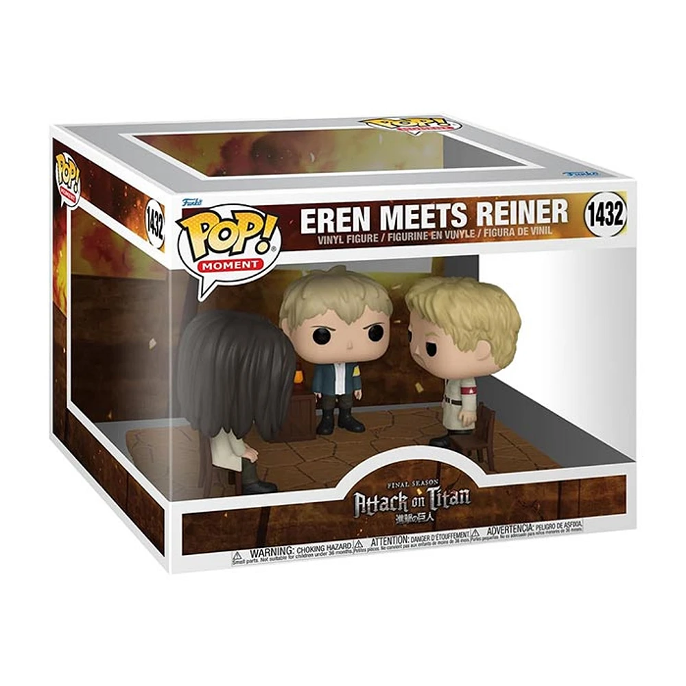 Funko Pop! Moment Eren Meets Reiner Attack on Titan Final Season