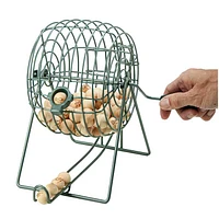 Bingo Set Grey Classic Metal Cage 10″