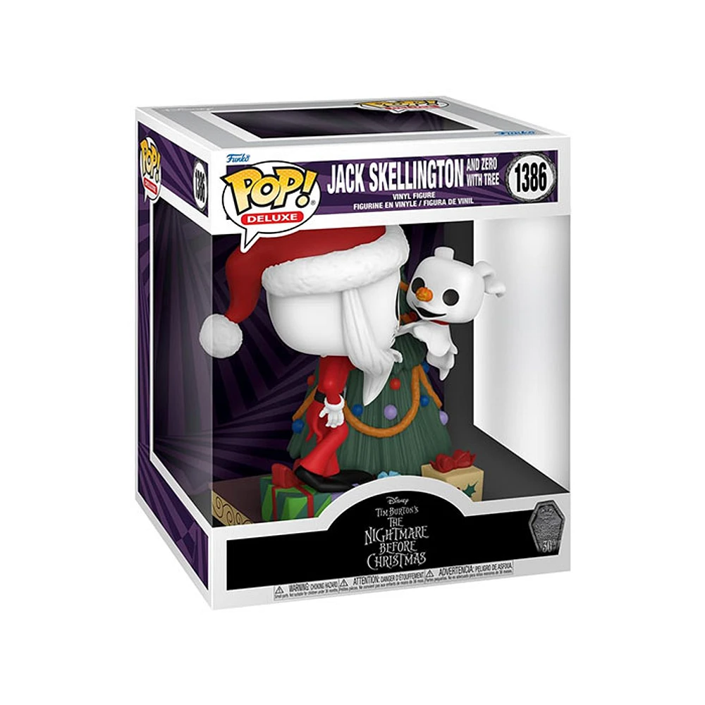 Funko Pop! Deluxe Skellington and Zero with Tree The Nightmare before Christmas 30th Anniversary