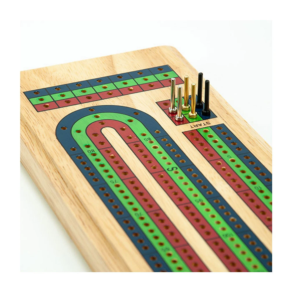 Cribbage Board 3 Track Wood