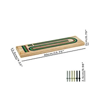 Cribbage Board 3 Track Wood