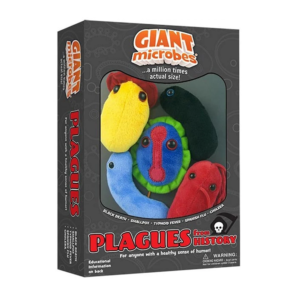 Giant Microbes Plagues from History Plush Toy Set