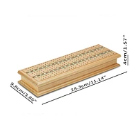 Cribbage Deluxe Set Board with 2 Decks of Cards