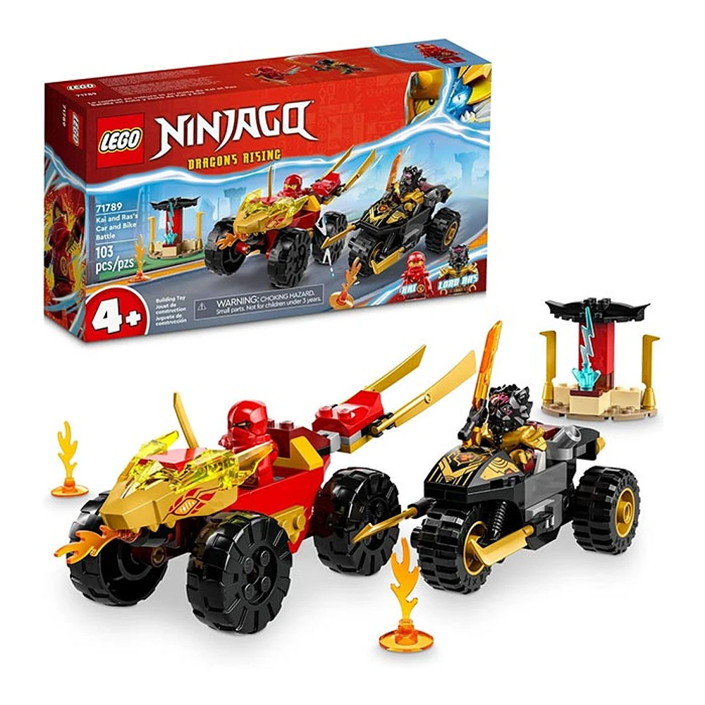 LEGO Ninjago Kai and Ras’s Car and Bike Battle 103 PCS