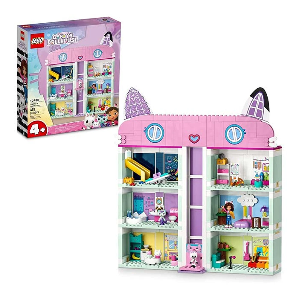 LEGO Gabby’s Dollhouse 8-Room Playhouse 498 Pcs