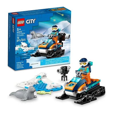 LEGO City Arctic Explorer Snowmobile Building Toy Set 70 Pcs