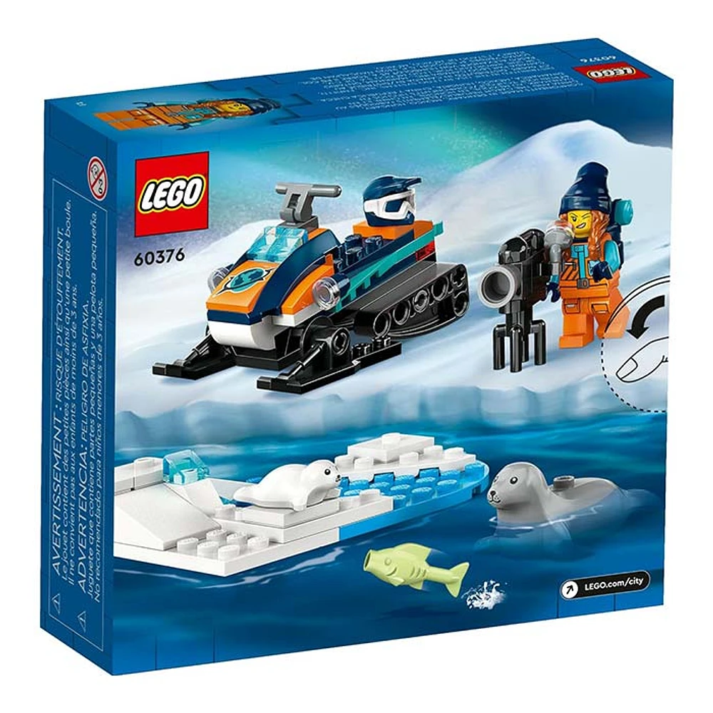 LEGO City Arctic Explorer Snowmobile Building Toy Set 70 Pcs