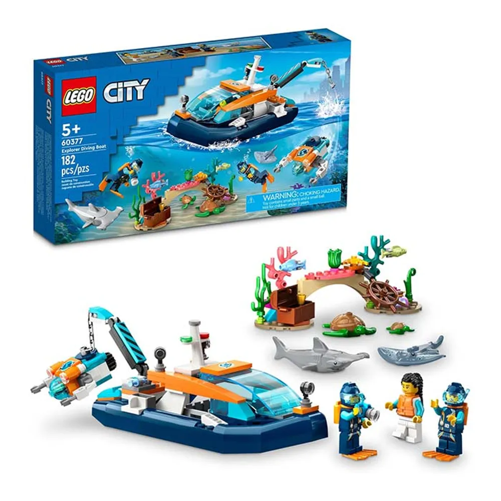 Mind Games Lego City Explorer Diving Boat Ocean Building Toy 182