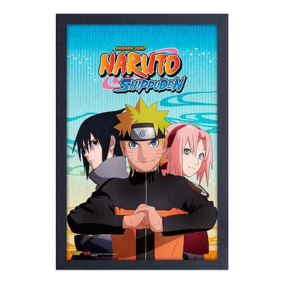 Naruto Trio Framed Gel Coat Picture