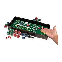 Deluxe Casino Set 3-Games-In-1 Craps Blackjack and Texas Hold ‘Em Poker