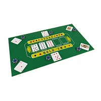 Deluxe Casino Set 3-Games-In-1 Craps Blackjack and Texas Hold ‘Em Poker