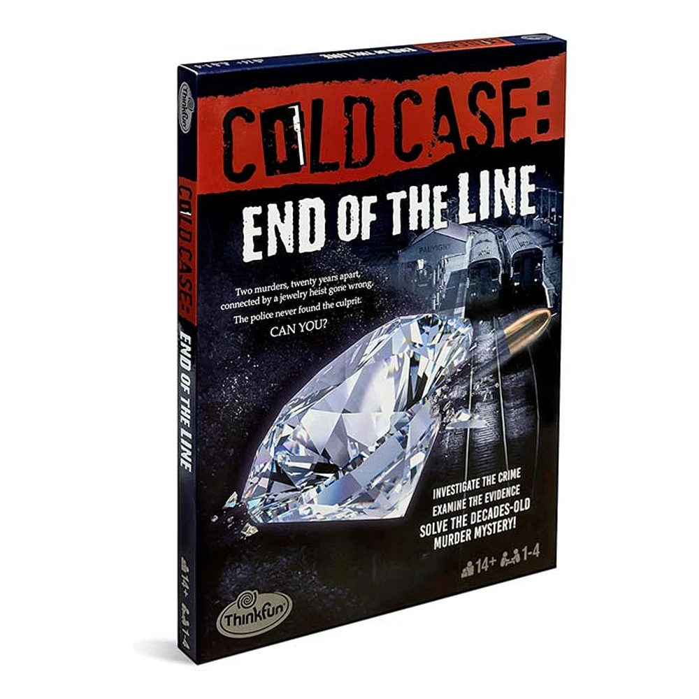 Think Fun Cold Case End of The Line A Murder Mystery Game