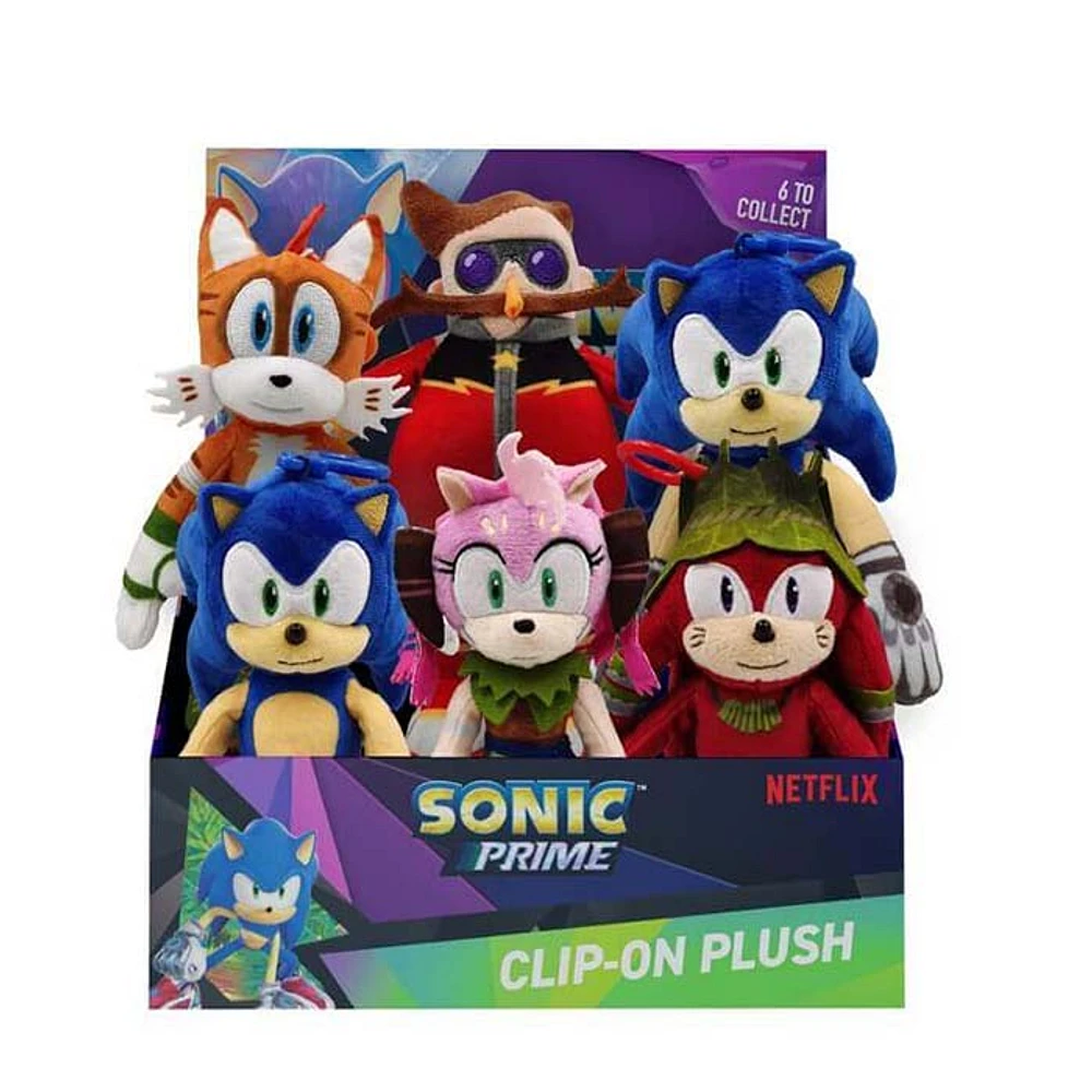 Sonic Prime S1 Clip-on Plush Toy Assorted