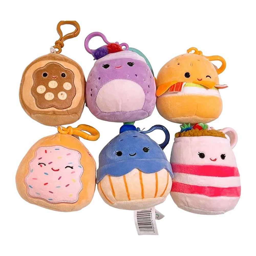 Squishmallows Kellytoy Breakfast 3.5 Inches Plush Clip Assorted