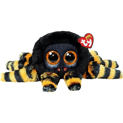 Ty Plush Beanie Boo Charlotte – Black and Orange Spider 6″