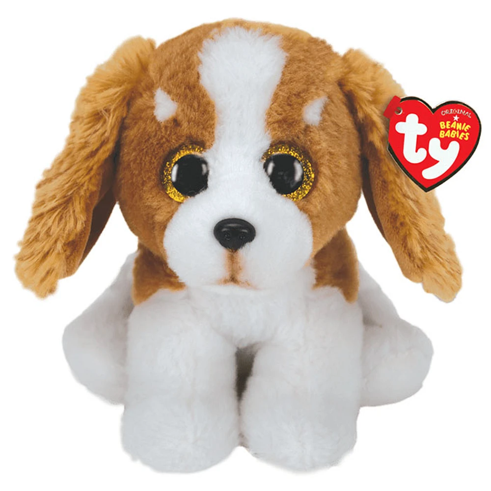 TY Beanie Boo Barker Brown and White Dog