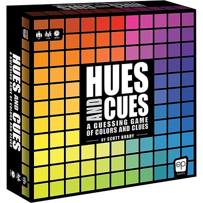 USAOPOLY HUES and CUES Vibrant Color Guessing Game