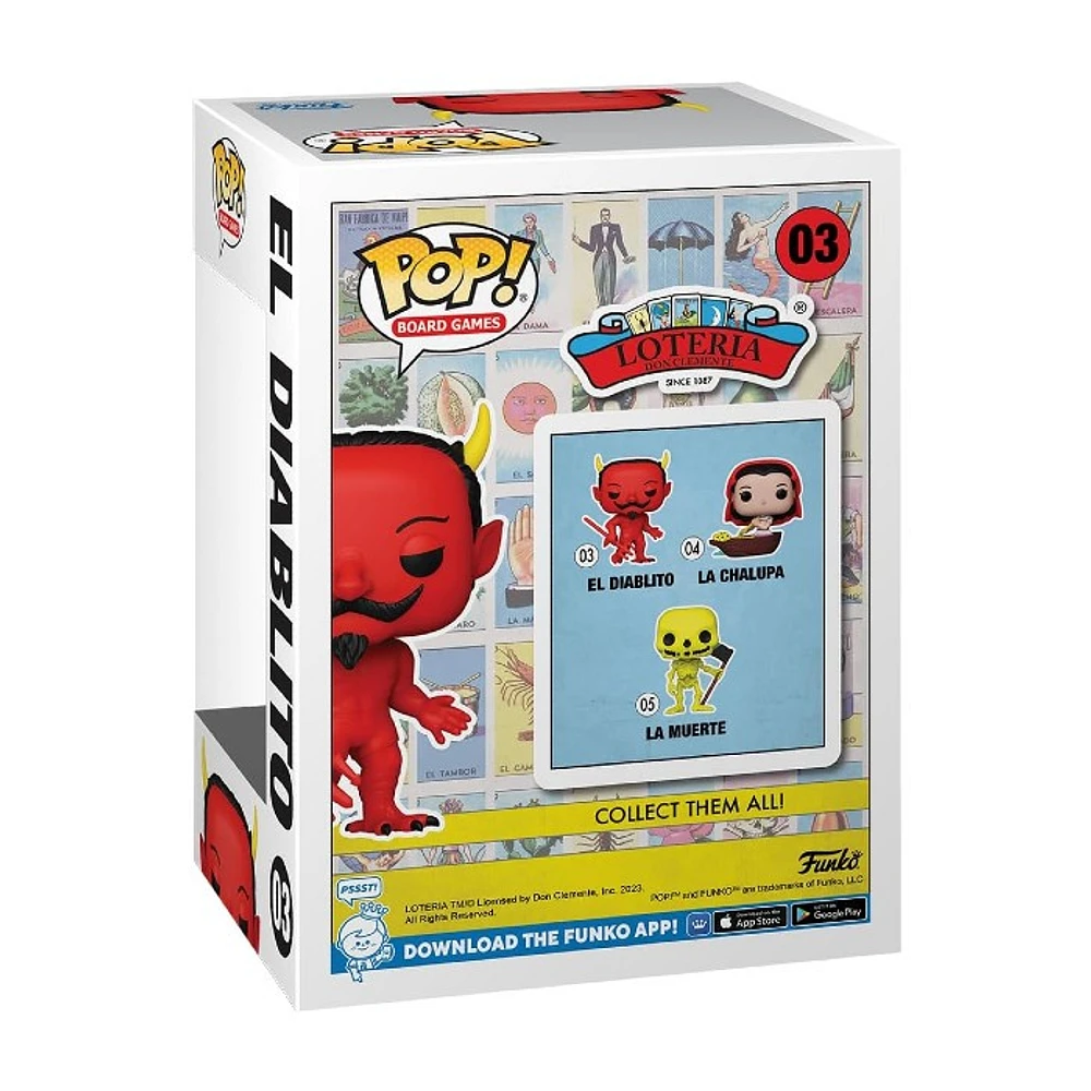 Funko Pop! Board Games Loteria El Diablito Glow-In-The-Dark