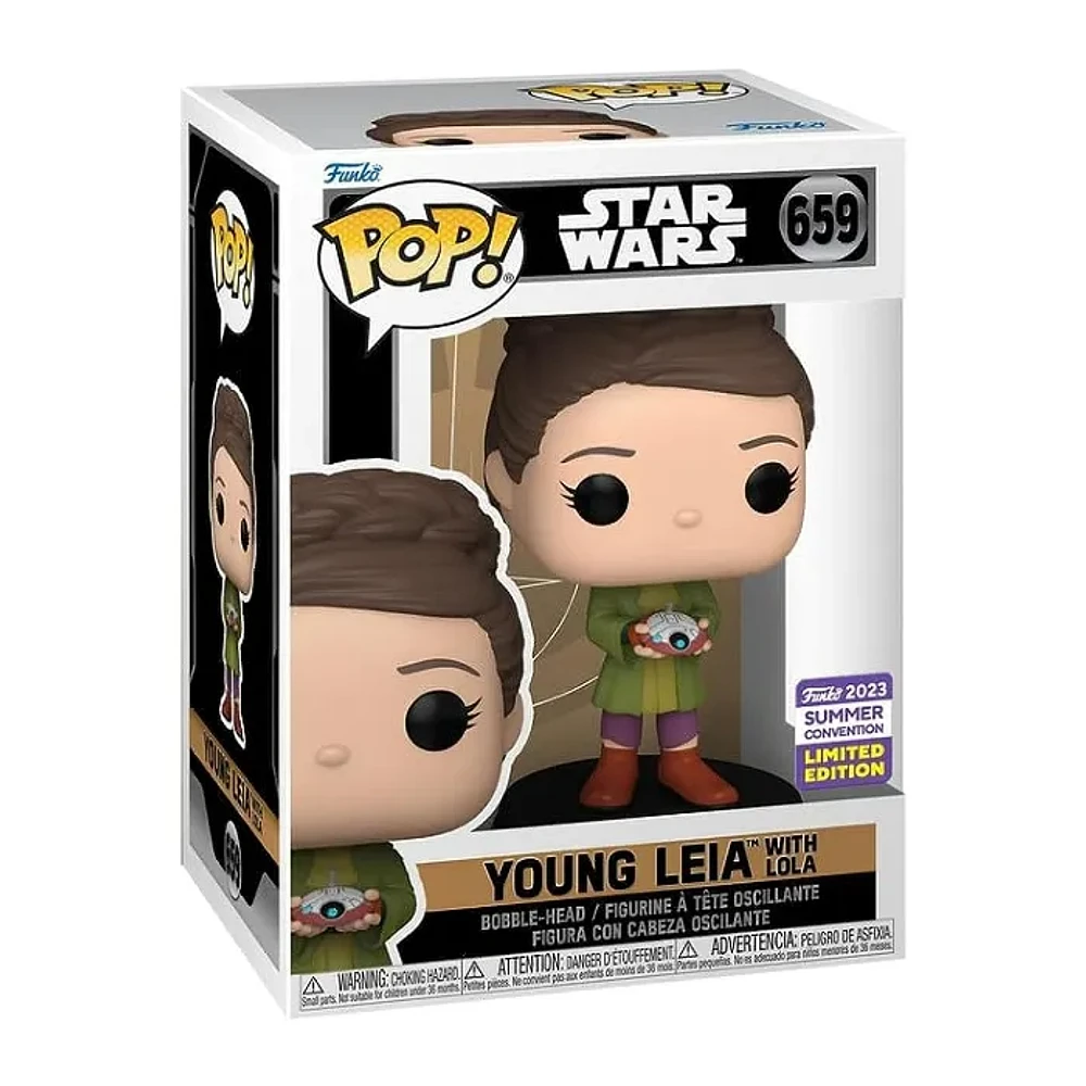 Funko Pop! Star Wars Young Leia With Lola SDCC 23