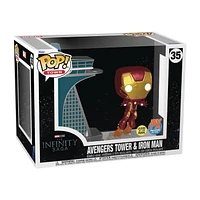 Funko Pop! Town Avengers Tower & Iron Man PX Glow-In-The-Dark