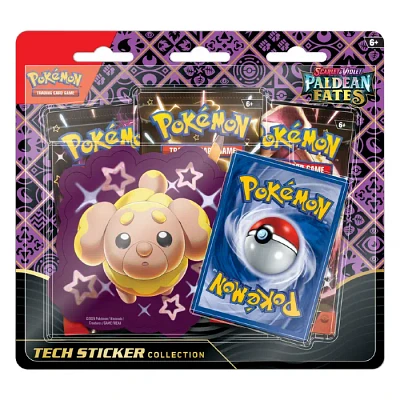 Pokemon TCG Scarlet & Violet 4.5 Paldean Fates Tech Sticker Collection Blister Pack