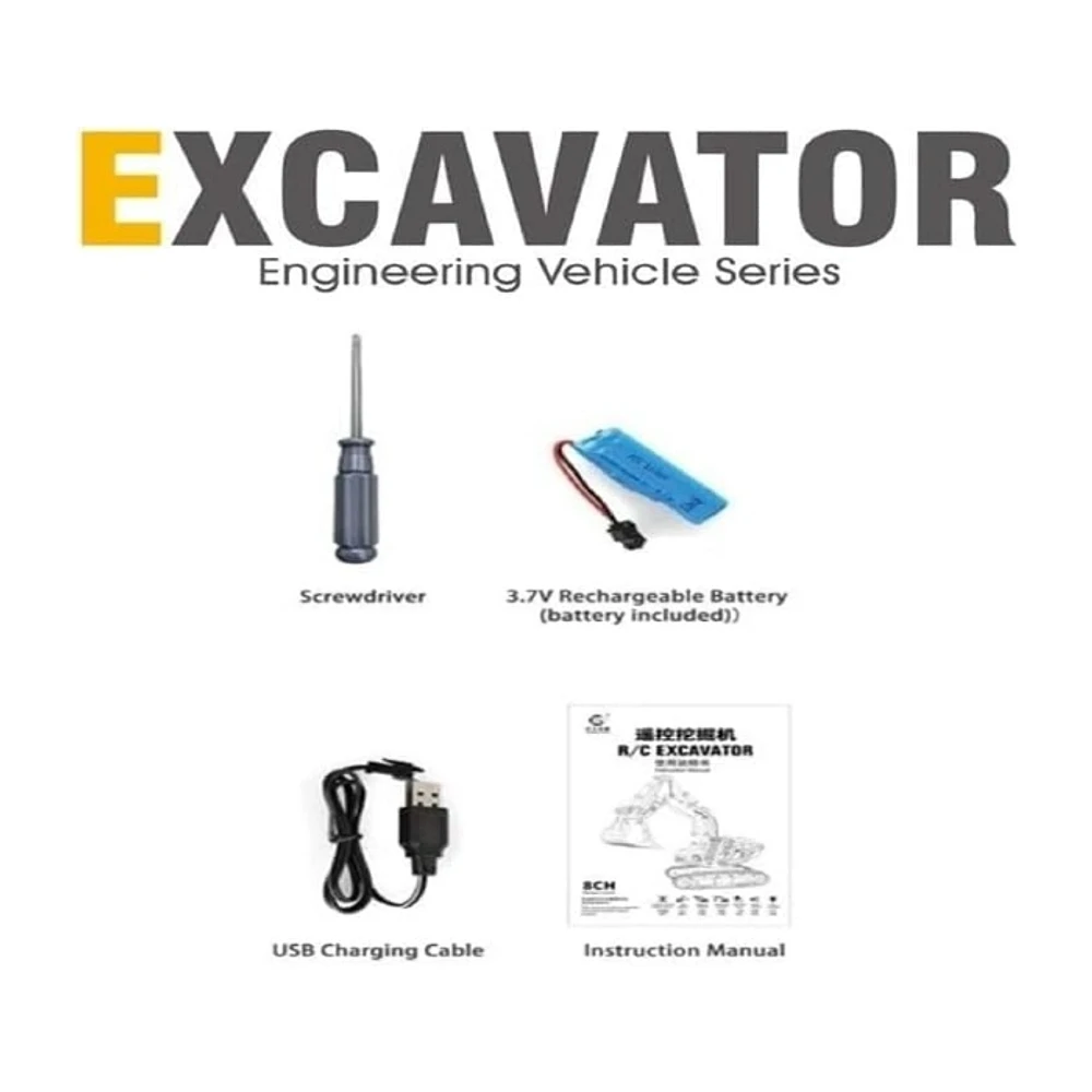 Remote Control R/C Die-Cast Excavator Engineering Vehicle Series