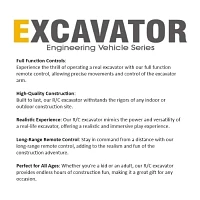 Remote Control R/C Die-Cast Excavator Engineering Vehicle Series