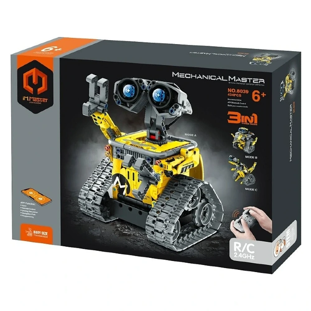 Block Building Kit 3-in-1 Stunt Car with Remote Control R/C 434 Pieces