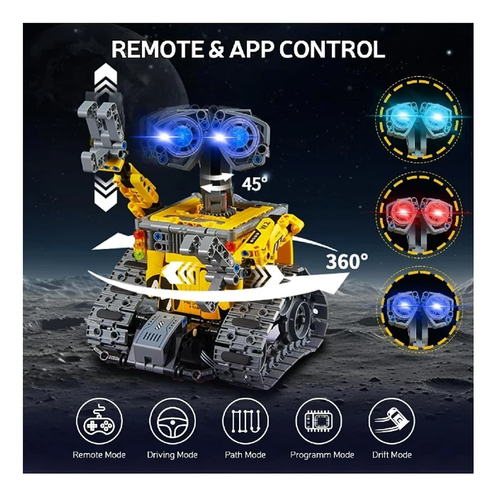 Block Building Kit 3-in-1 Stunt Car with Remote Control R/C 434 Pieces