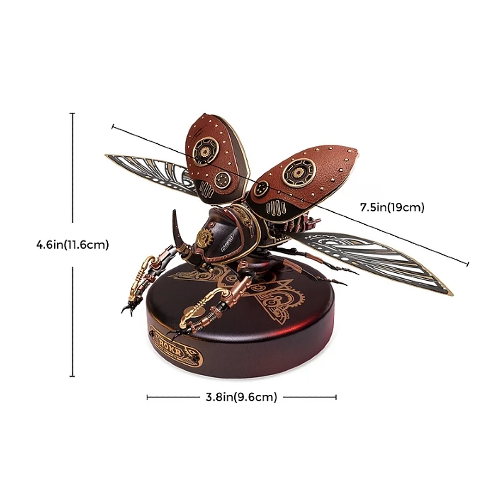 ROKR Rhinoceros Beetle DIY 3D Puzzle