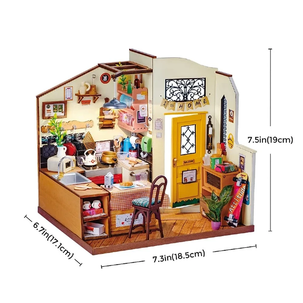 Rolife Cozy Kitchen DIY Miniature House Kit