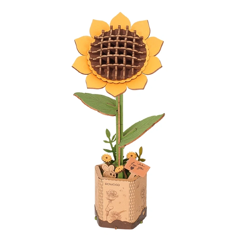 ROKR Rowood Sunflower DIY 3D Wooden puzzle