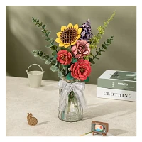 ROKR Rowood Lilac Flower Bouquet DIY 3D Wooden Puzzle