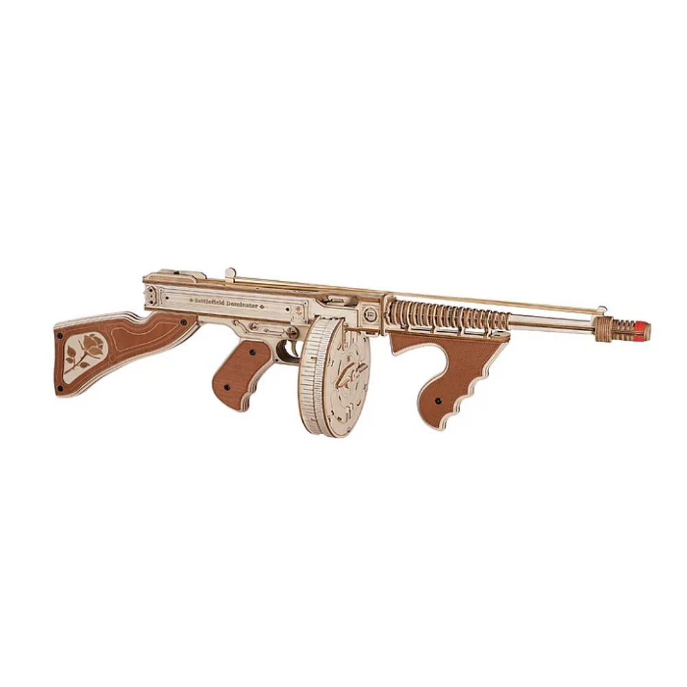 ROKR Thompson Submachine Gun Toy 3D Wooden Puzzle