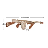 ROKR Thompson Submachine Gun Toy 3D Wooden Puzzle