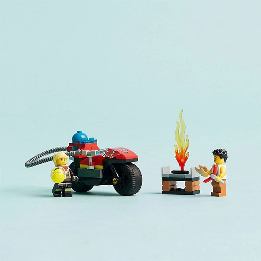 LEGO City Fire Rescue Motorcycle Firefighter Toy Playset