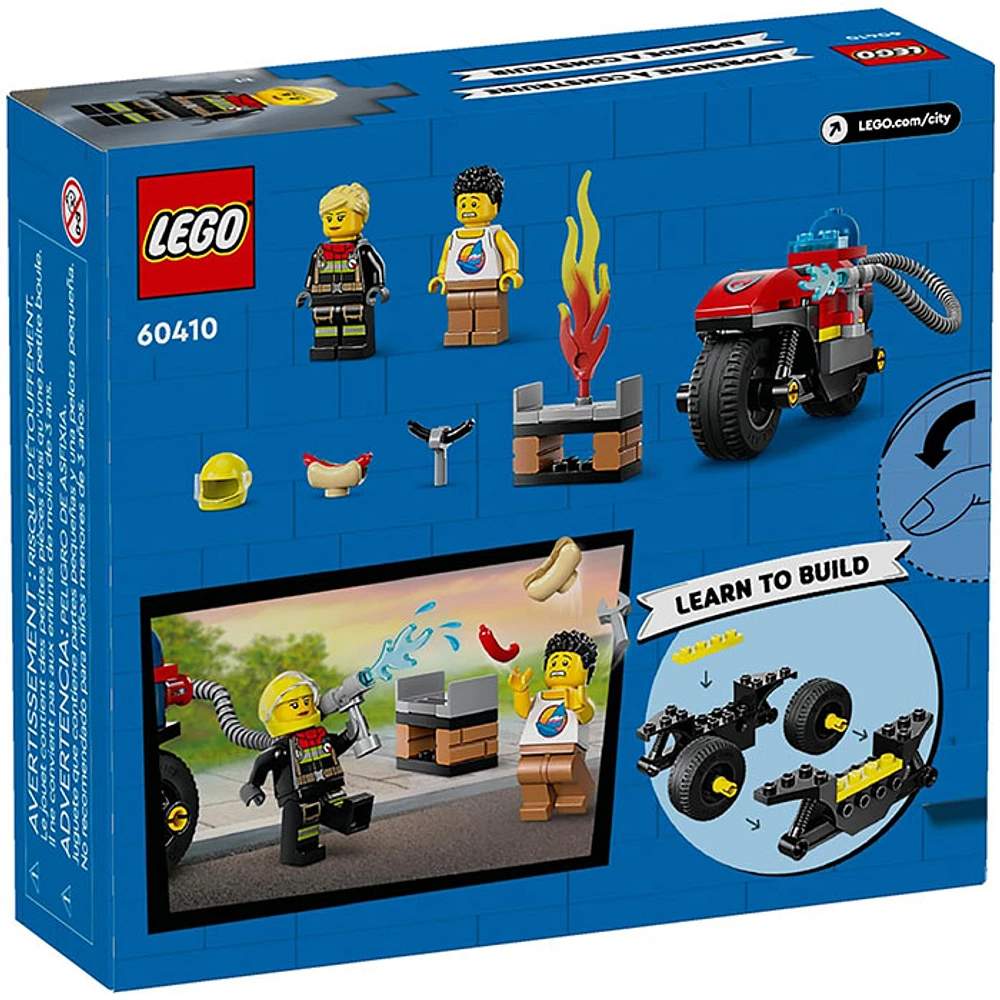 LEGO City Fire Rescue Motorcycle Firefighter Toy Playset