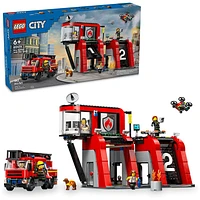 LEGO City Fire Station with Fire Truck Toy