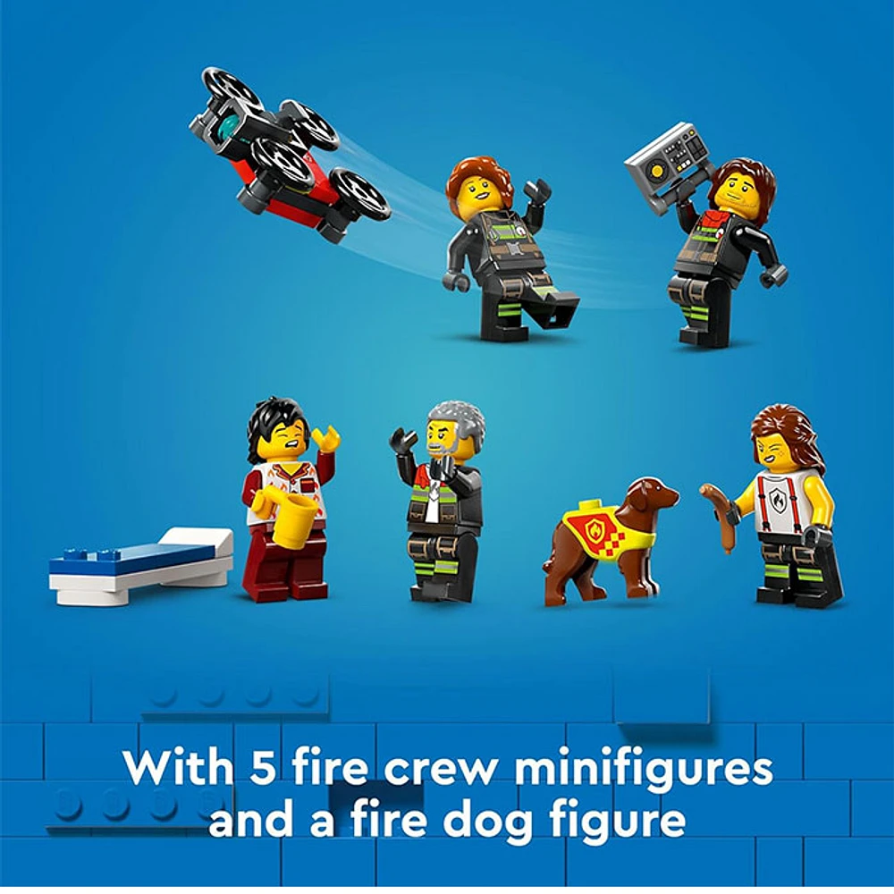 LEGO City Fire Station with Fire Truck Toy